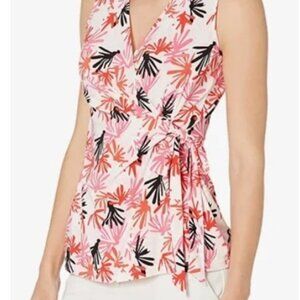 Anne Klein Faux Wrap Sleeveless Top